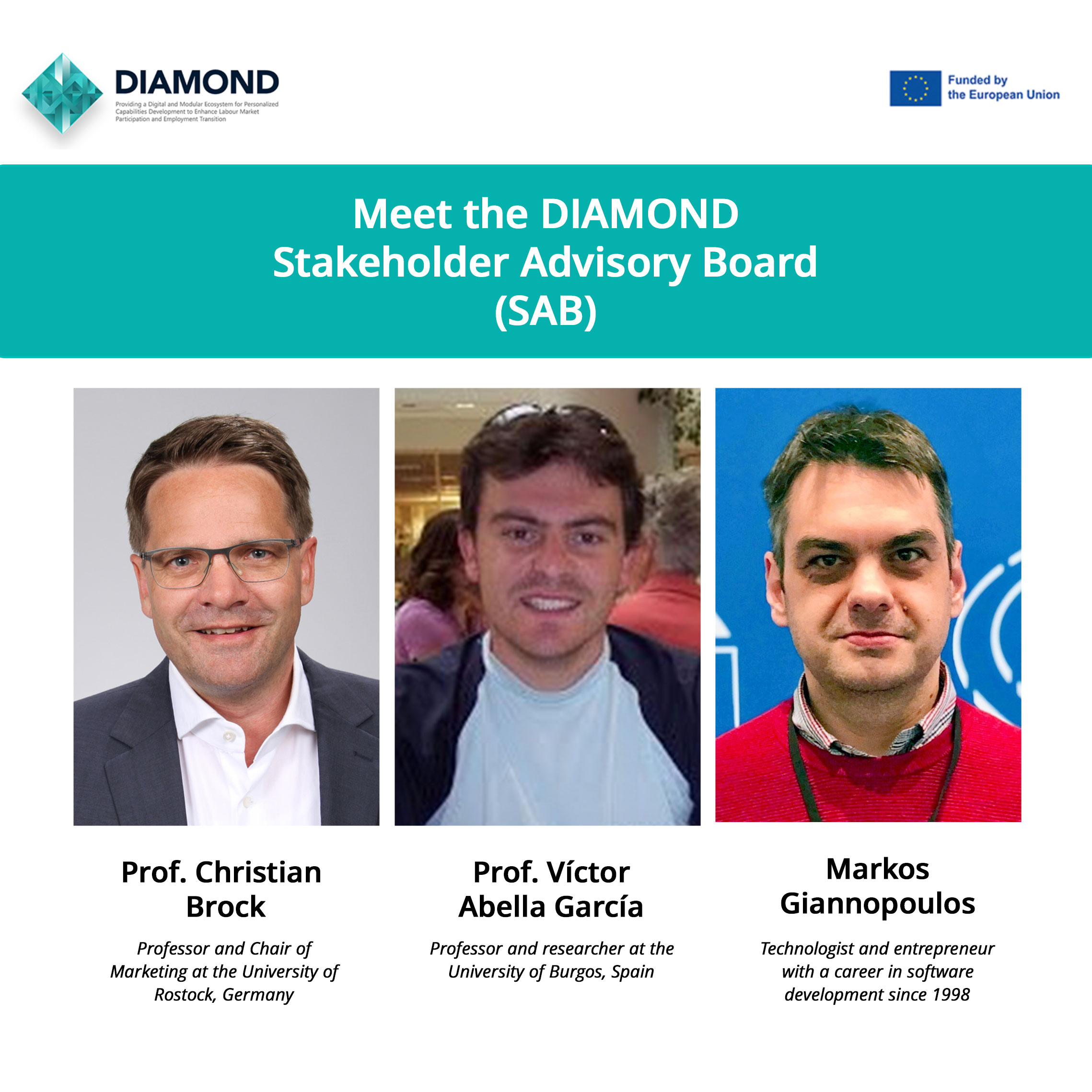 DIAMOND: Stakeholder Advisory Board (SAB) Appointed!