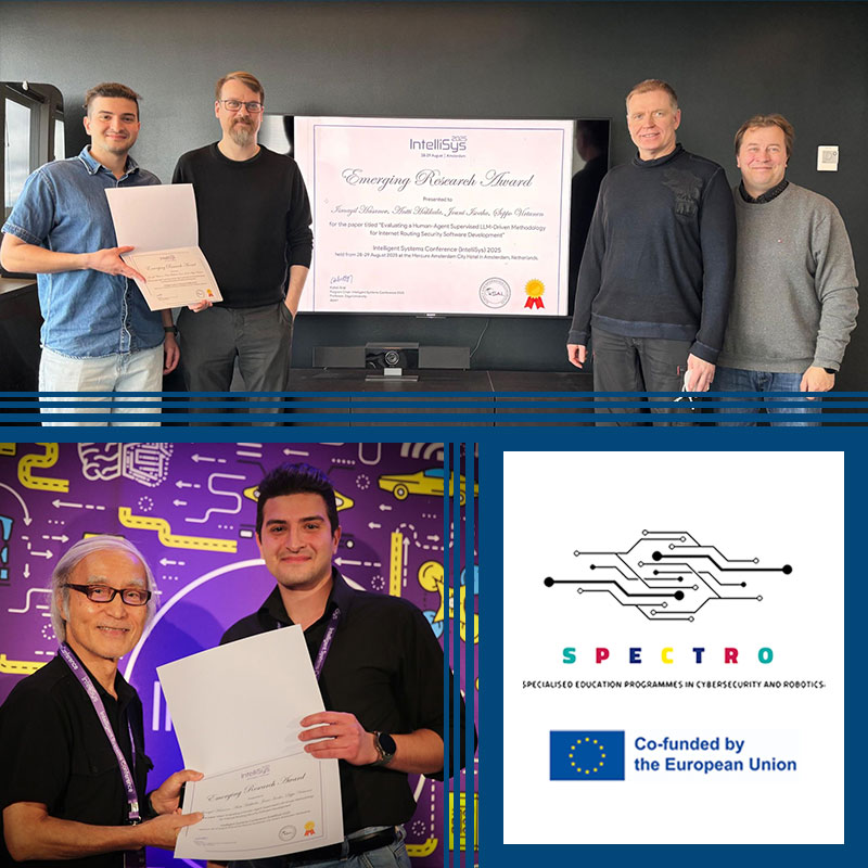 AI Meets Cybersecurity: SPECTRO Researchers Win Emerging Research Award at IntelliSys 2025