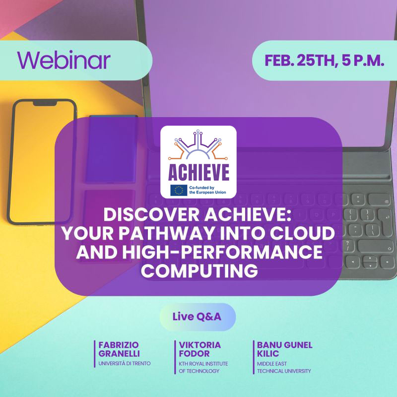 ACHIEVE: Considering a Master’s in Cloud & HPC? Join the Webinar on 25 February