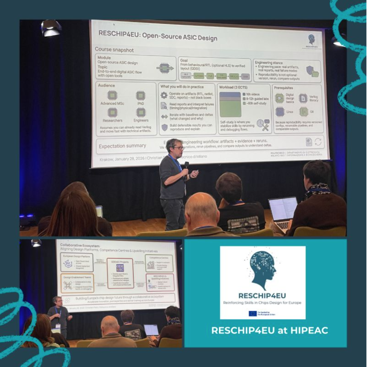 RESCHIP4EU at HiPEAC: Advancing Skills for Europe’s Chip Design Ecosystem