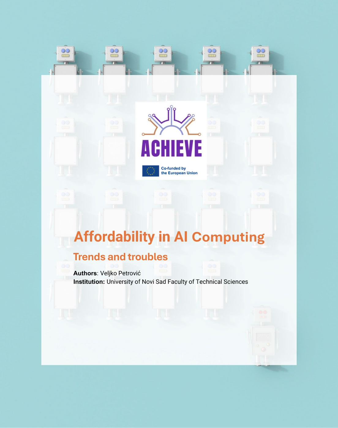 ACHIEVE: Why Affordability Matters in AI Computing Education