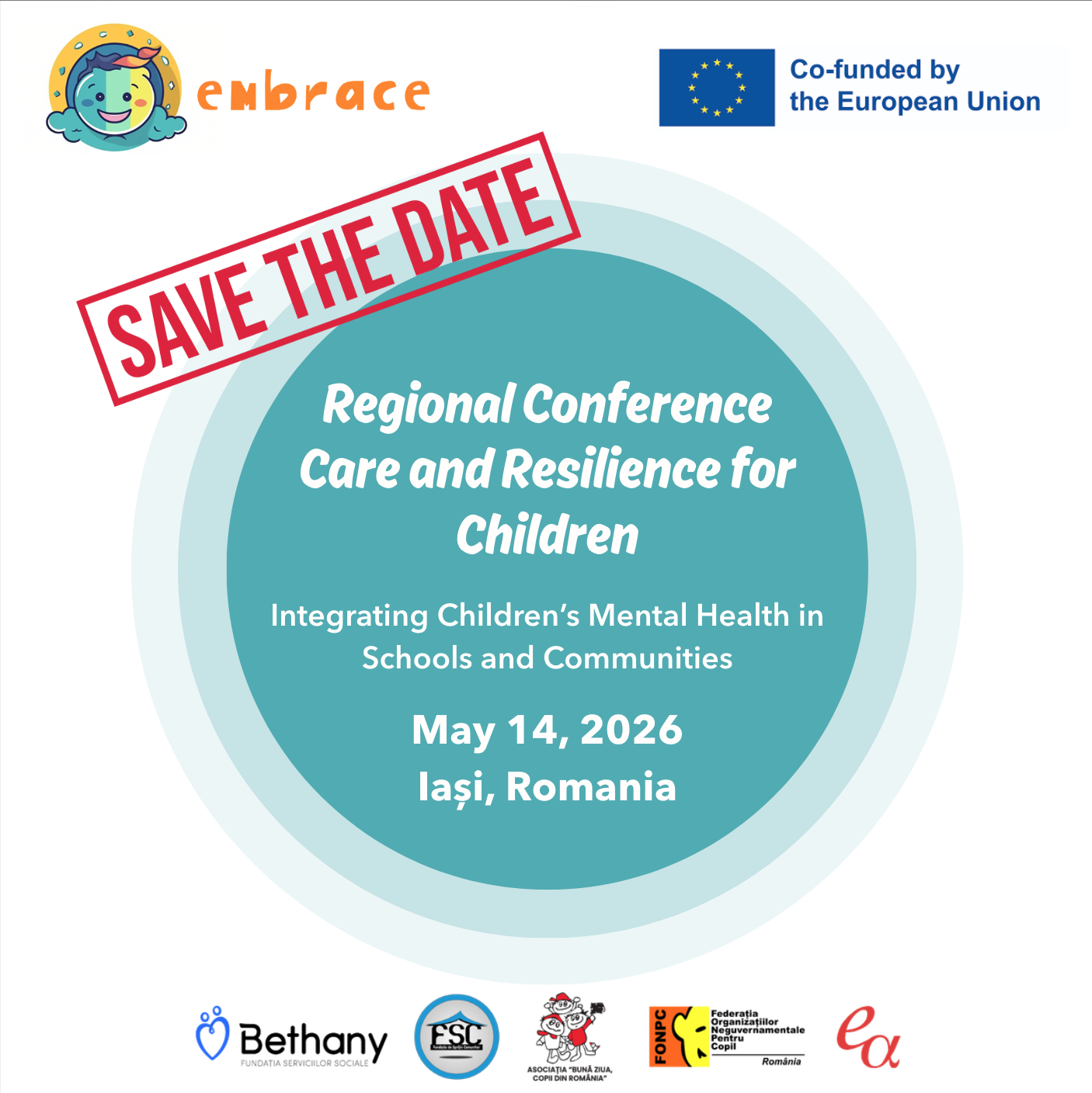 EMBRACE: Save the date – May 14, 2026 Regional Conference