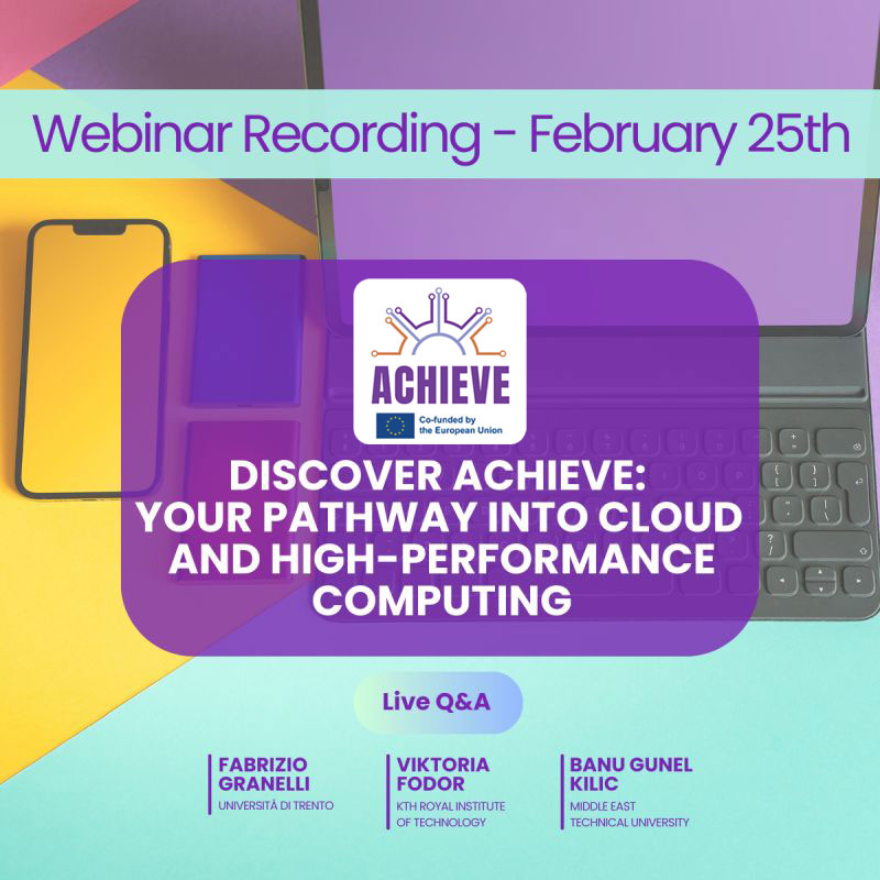 Missed the ACHIEVE CNIHPC Webinar? Watch the Recording