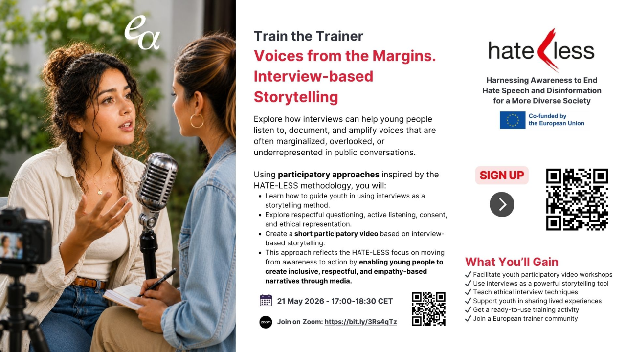 HATE-LESS Train the Trainer (2/4): Voices from the Margins