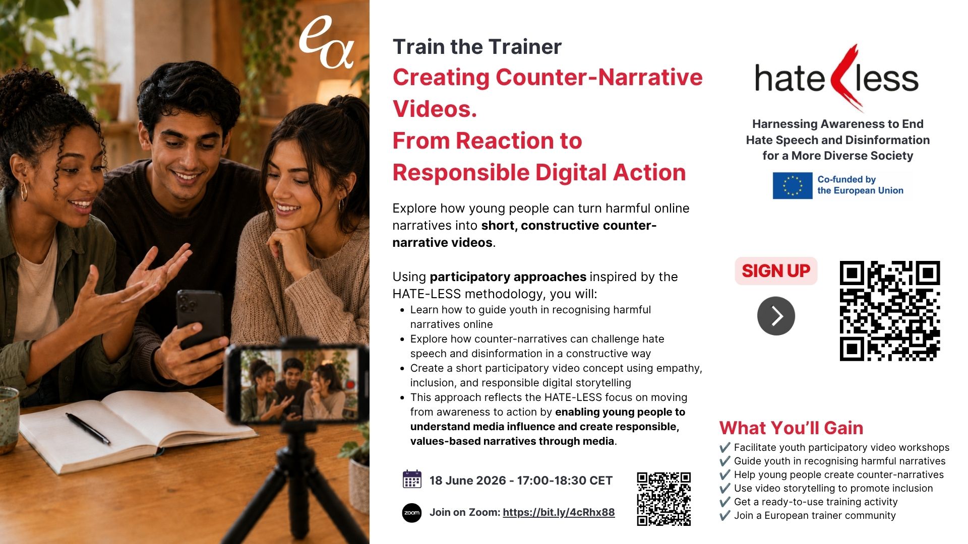 HATE-LESS Train the Trainer (4/4): Emotional Narratives & Media Influence