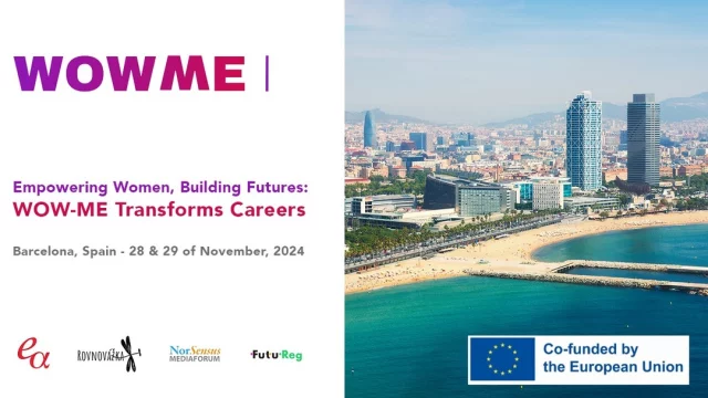 🌟 Exciting Days Ahead for WOW-ME in Barcelona! 🇪🇸 We're hosting our partners Rovnovážka (Czech Republic), @ozfutureg (Slovakia), and @norsensus (Norway) for the WOW-ME project – empowering women in the job market!

✨ Day 1: Empowerment training with Chris Haberl, crafting personal narratives and decoding employer expectations.

✨ Day 2: Exploring Sagrada Familia, Flamenco, and reflecting on female empowerment in the beautiful city of Barcelona!

Stay tuned for updates from this inspiring collaboration! 🔗 wow-me.eu 

#WOWME #WomenEmpowerment #Barcelona #Training #JobMarket #Collaboration